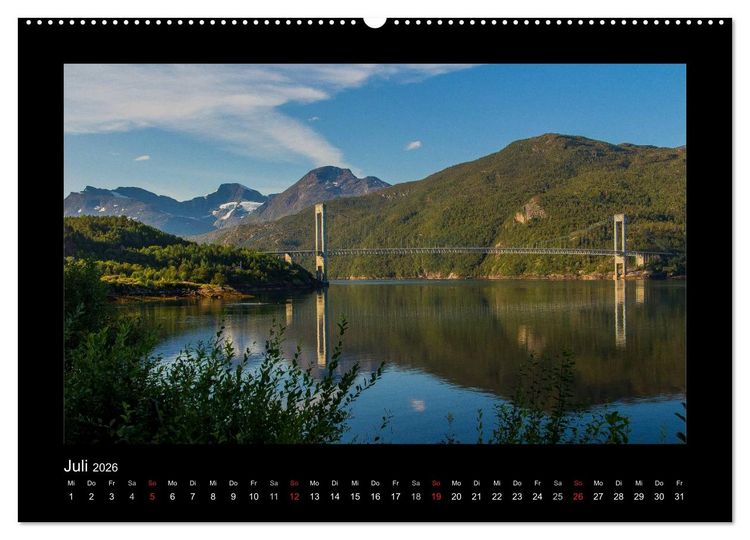 Produktbild: Traumhaftes Skandinavien (Wandkalender 2026 DIN A2 quer), CALVENDO Monatskalender