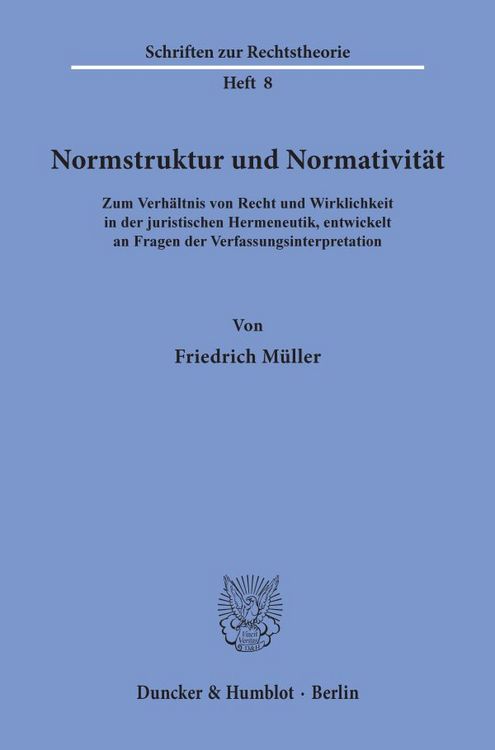 Produktbild: Normstruktur und Normativit&auml;t.