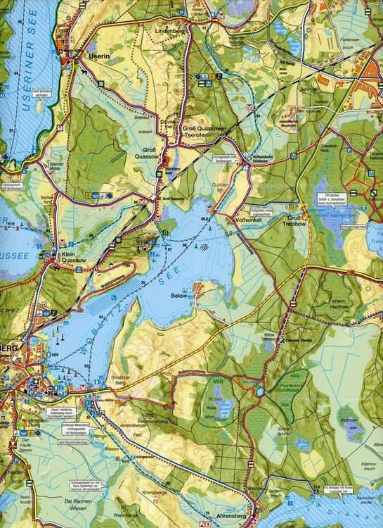 Produktbild: Wesenberg, Neustrelitz Rad-, Wander- und Gew&auml;sserkarte