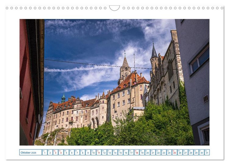 Produktbild: Sigmaringen - h&uuml;bsche Kleinstadt an der Donau (Wandkalender 2026 DIN A3 quer), CALVENDO Monatskalender