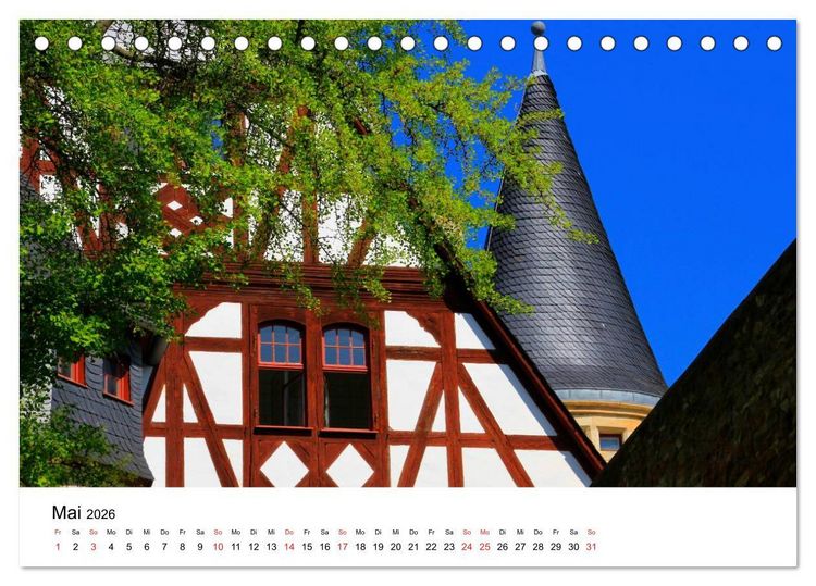 Produktbild: Deutschlands Burgen - Burgen, Schl&ouml;sser und Ruinen (Tischkalender 2026 DIN A5 quer), CALVENDO Monatskalender
