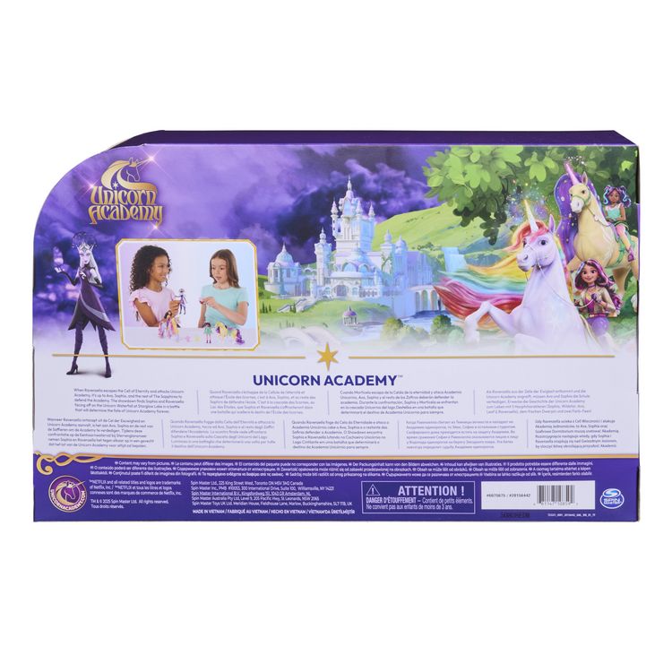 Produktbild: Unicorn Academy - Abenteuer-Set mit Ravenzella, Sophia, Ava, Wildstar, Leaf u.v.m., ca. 12 cm Originalfiguren zur Netflix Serie
