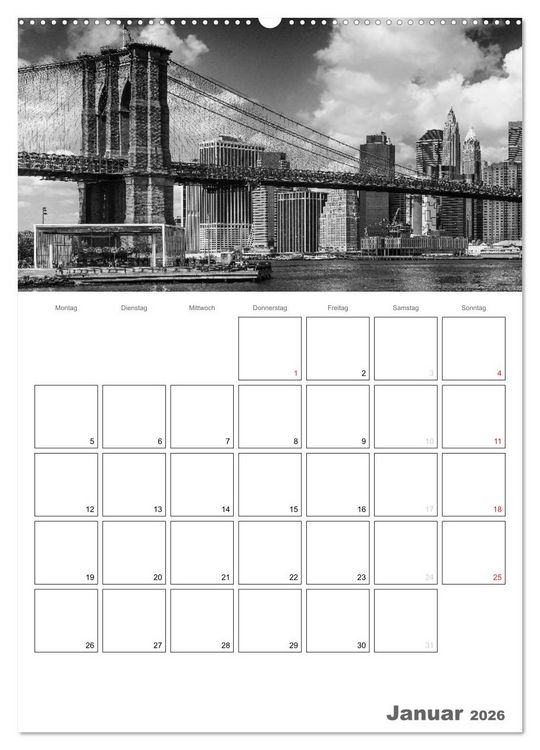 Produktbild: NEW YORK Skylines (Wandkalender 2026 DIN A2 hoch), CALVENDO Monatskalender
