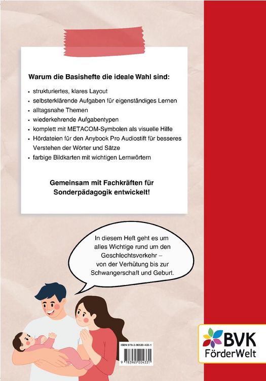 Produktbild: Basisheft Sexualerziehung: Sex, Schwangerschaft und Geburt
