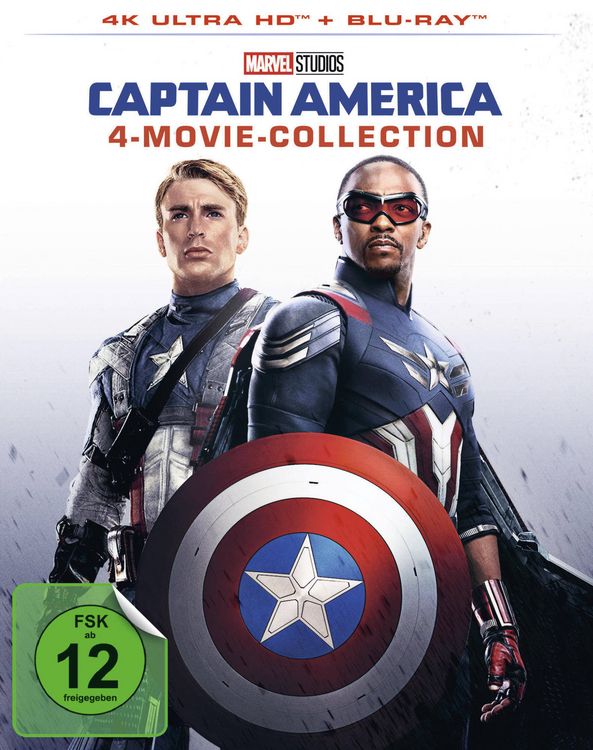 Produktbild: Captain America - 4-Movie-Collection (4 4K Ultra HDs) (+ 4 Blu-rays)