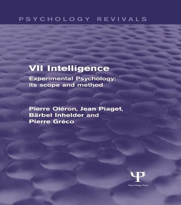 Produktbild: Experimental Psychology Its Scope and Method: Volume VII