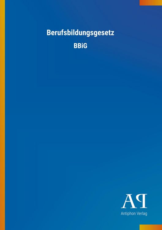 Produktbild: Berufsbildungsgesetz