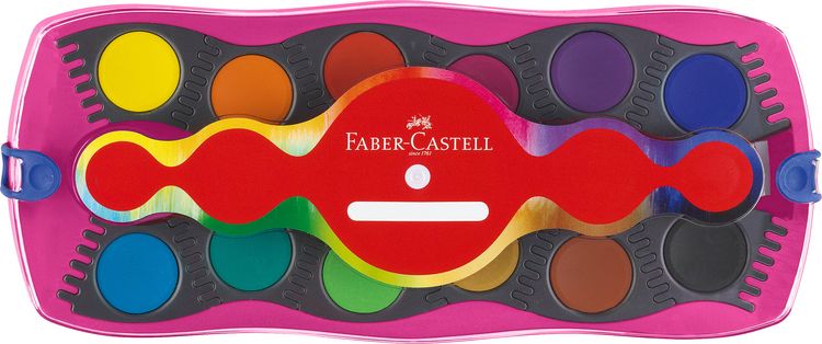 Produktbild: Faber-Castell Farbkasten Connector 12 Farben Einhorn