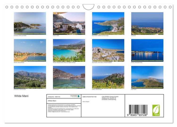 Produktbild: WIlde Mani (Wandkalender 2026 DIN A4 quer), CALVENDO Monatskalender