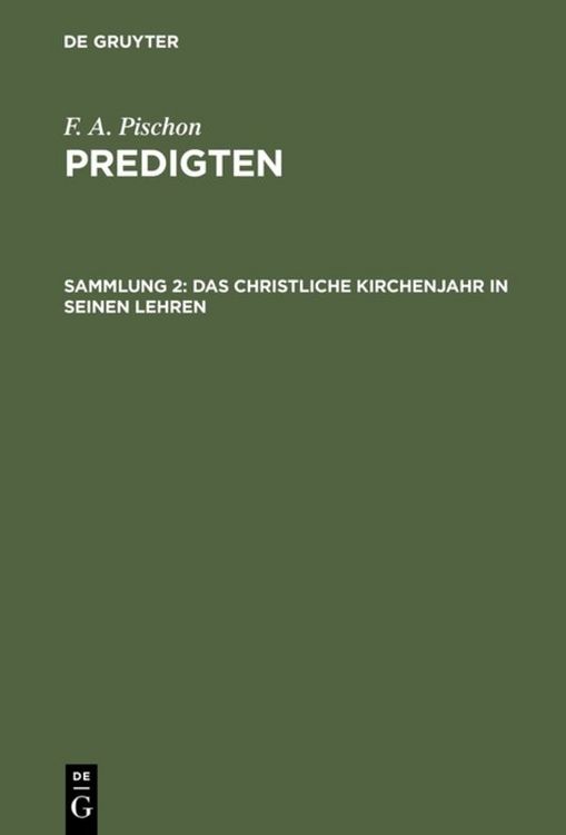 Produktbild: Das christliche Kirchenjahr in seinen Lehren