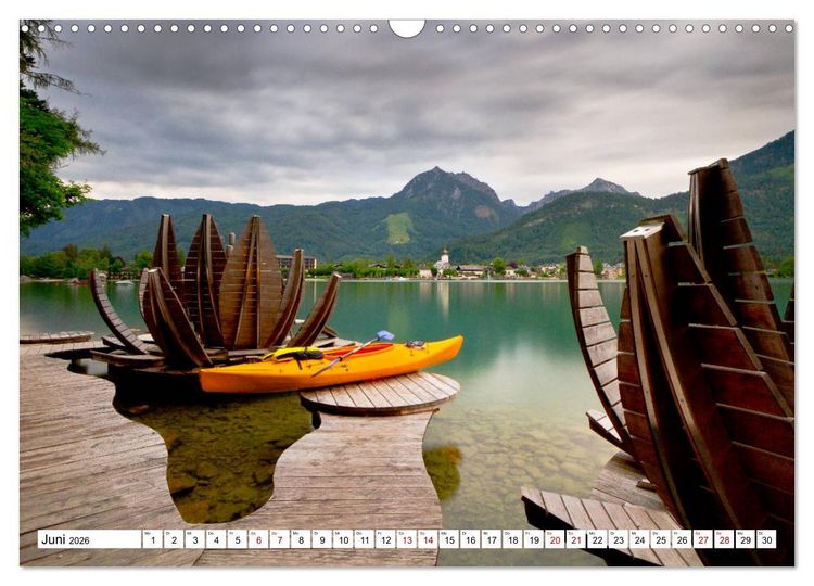 Produktbild: Kajaktour am Wolfgangsee (Wandkalender 2026 DIN A3 quer), CALVENDO Monatskalender