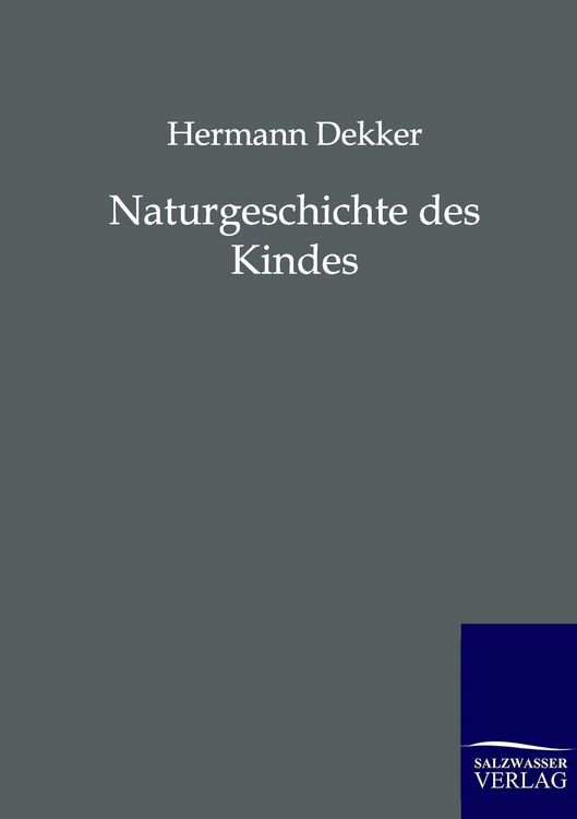 Produktbild: Naturgeschichte des Kindes