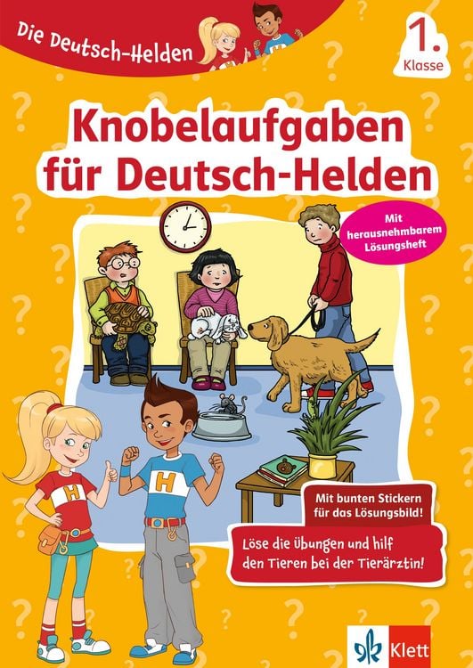 Produktbild: Die Deutsch-Helden Knobelaufgaben f&uuml;r Deutsch-Helden 1. Klasse