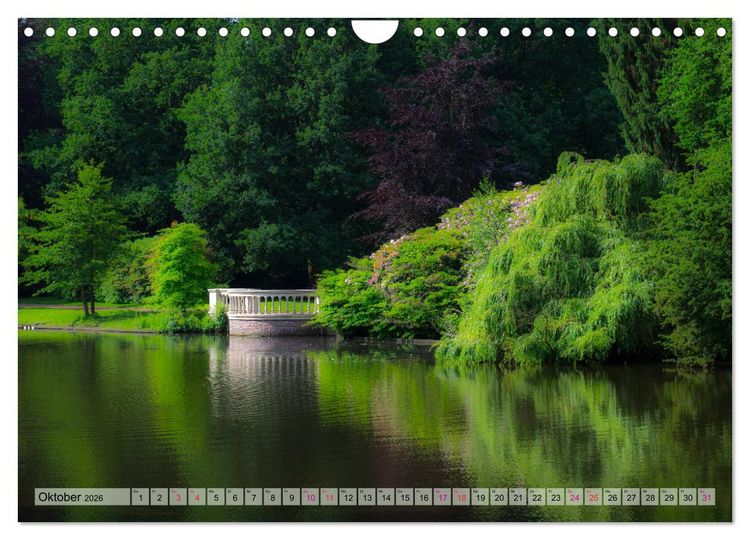 Produktbild: Schlossgarten Oldenburg. Ein Fotospaziergang (Wandkalender 2026 DIN A4 quer), CALVENDO Monatskalender