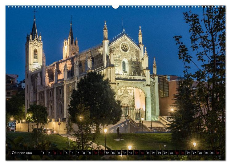 Produktbild: Madrid - Stadtansichten (Wandkalender 2026 DIN A2 quer), CALVENDO Monatskalender