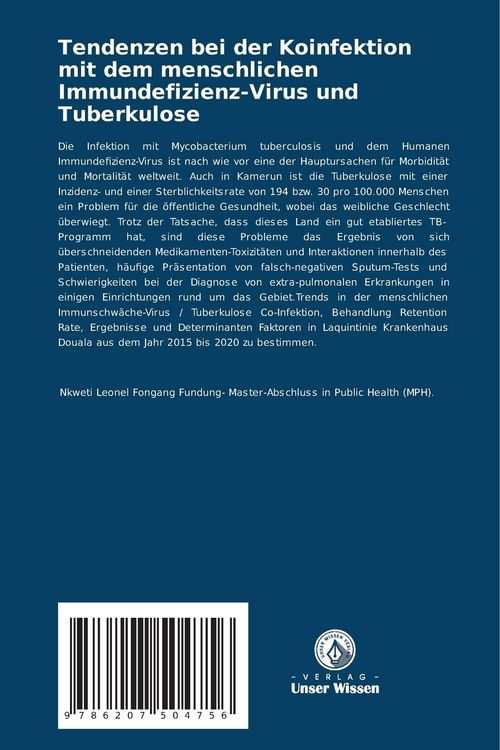 Produktbild: Tendenzen bei der Koinfektion mit dem menschlichen Immundefizienz-Virus und Tuberkulose