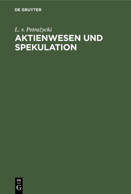 Produktbild: Aktienwesen und Spekulation