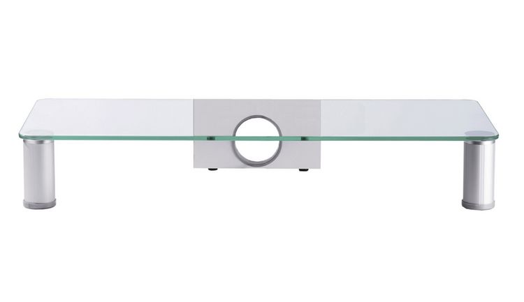 Produktbild: Alu Glas Monitorerh&ouml;hung Glas &ndash; TV St&auml;nder Parco