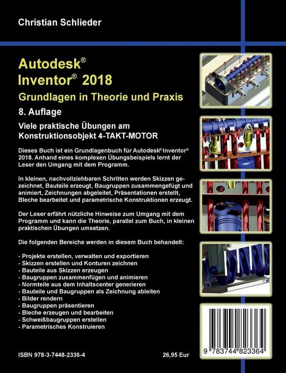 Produktbild: Autodesk Inventor 2018 - Grundlagen in Theorie und Praxis