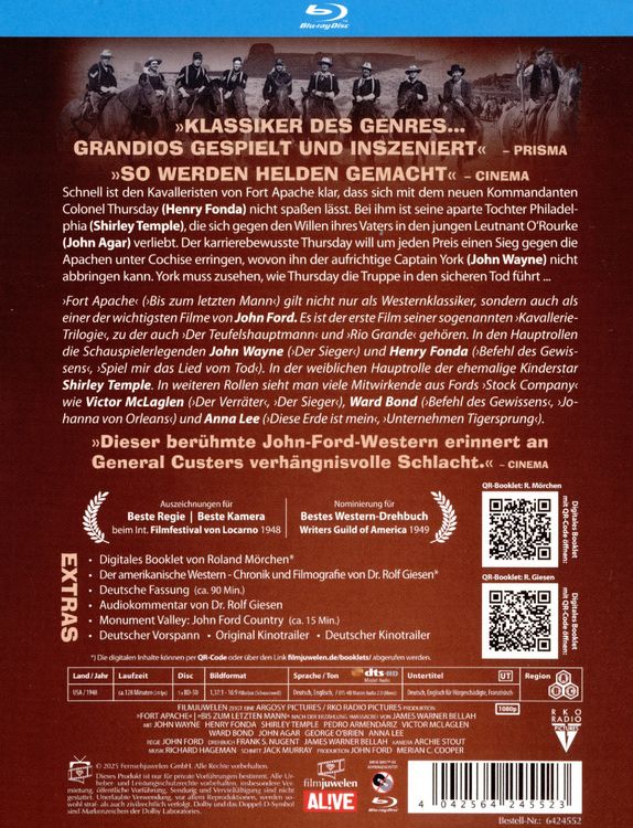 Produktbild: Bis zum letzten Mann (Fort Apache) (Filmjuwelen)