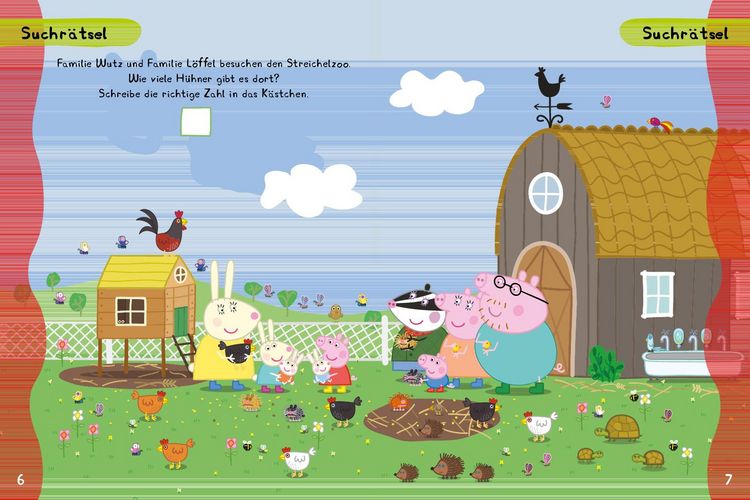 Produktbild: Peppa Pig R&auml;tsel-Spielheft. R&auml;tselbuch mit Stift und abwischbaren Seiten
