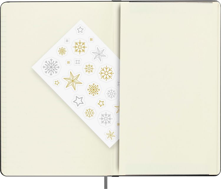 Produktbild: Moleskine Holiday Notizbuch, L/A5, Liniert, fester Einband, Schwarz