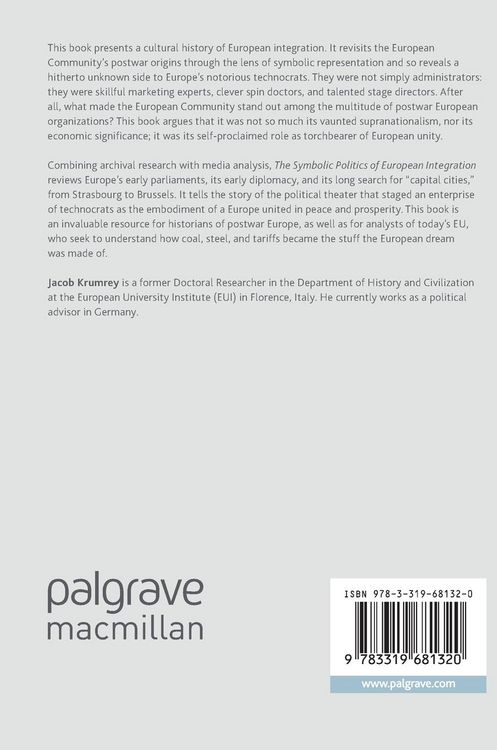 Produktbild: The Symbolic Politics of European Integration