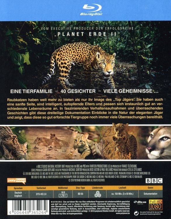 Produktbild: Die Welt der Raubkatzen - BBC Earth