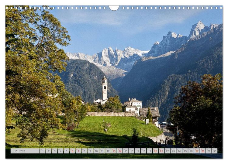 Produktbild: Bergell - Bergaglia (Wandkalender 2026 DIN A3 quer), CALVENDO Monatskalender