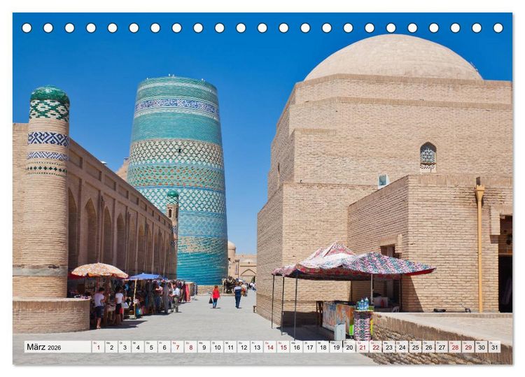 Produktbild: Usbekistan Mythos Seidenstra&szlig;e hautnah (Tischkalender 2026 DIN A5 quer), CALVENDO Monatskalender