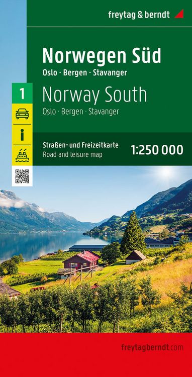 Produktbild: freytag & berndt Stra&szlig;enkarte Norwegen S&uuml;d 1:250.000