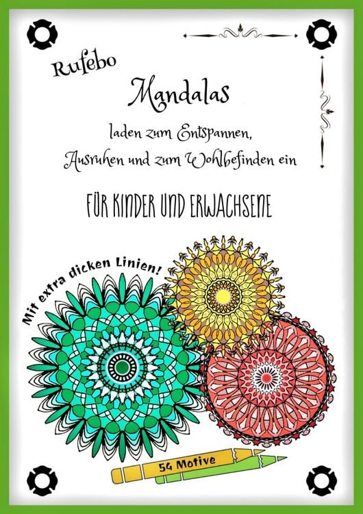 Produktbild: Mandalas laden zum Entspannen, Ausruhen und zum Wohlbefinden ein