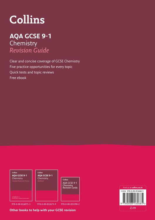 Produktbild: AQA GCSE 9-1 Chemistry Revision Guide