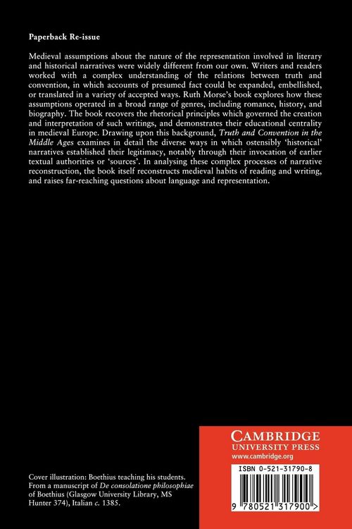 Produktbild: Truth and Convention in the Middle Ages