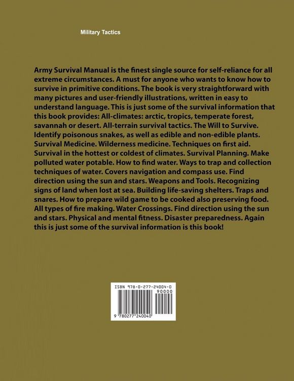 Produktbild: US Army Survival Manual