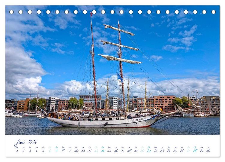 Produktbild: SAIL Amsterdam (Tischkalender 2026 DIN A5 quer), CALVENDO Monatskalender