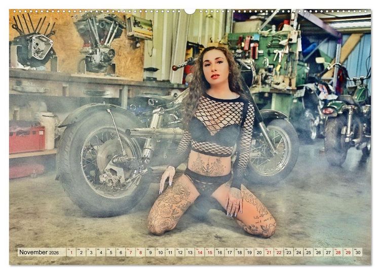 Produktbild: Motorr&auml;der und Sexy Girls (hochwertiger Premium Wandkalender 2026 DIN A2 quer), Kunstdruck in Hochglanz