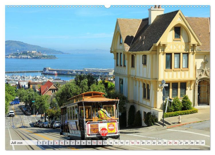 Produktbild: San Francisco - City on the Bay (hochwertiger Premium Wandkalender 2026 DIN A2 quer), Kunstdruck in Hochglanz