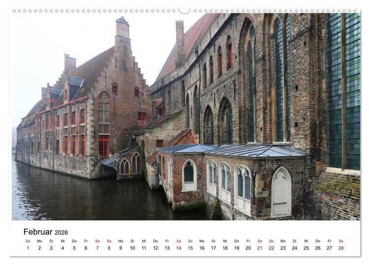 Produktbild: Br&uuml;gge - Eine mittelalterliche Stadt (Wandkalender 2026 DIN A2 quer), CALVENDO Monatskalender