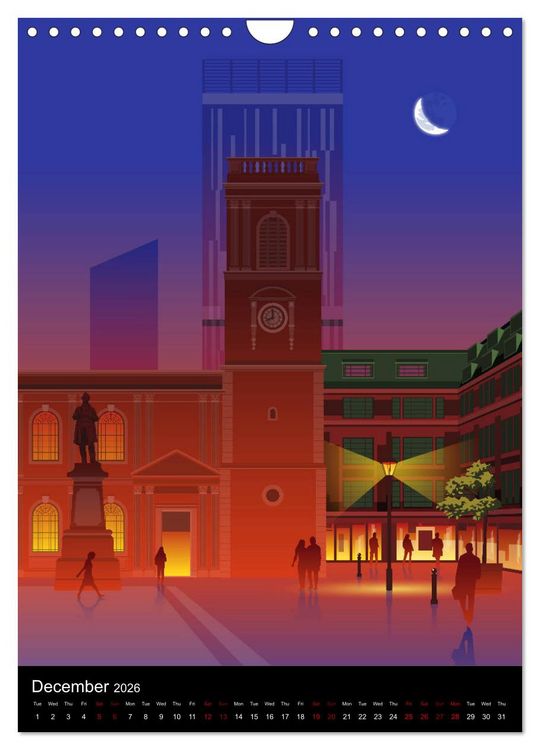 Produktbild: Manchester, Homage to a Great City. (Wall Calendar 2026 DIN A4 portrait), CALVENDO 12 Month Wall Calendar