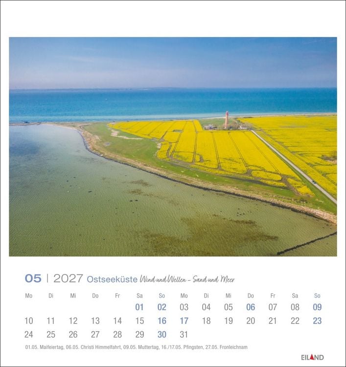 Produktbild: Ostseek&uuml;ste Postkartenkalender 2027 - Wind und Wellen - Sand und Meer