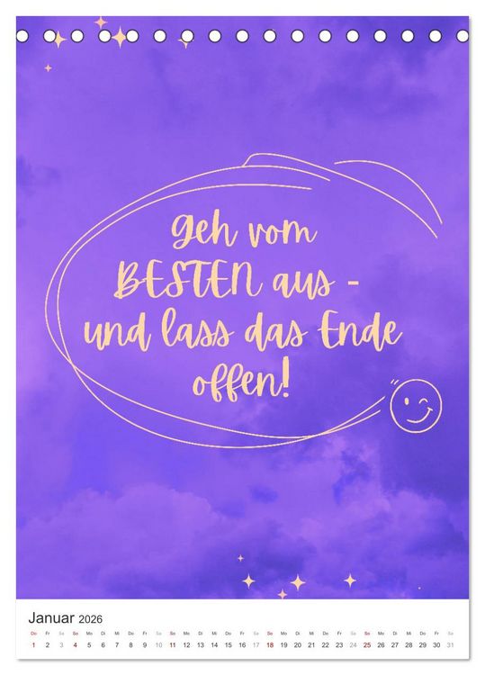 Produktbild: Freudvoll durchs Jahr! (Tischkalender 2026 DIN A5 hoch), CALVENDO Monatskalender