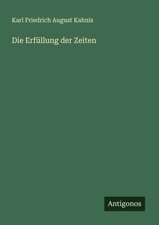 Produktbild: Die Erf&uuml;llung der Zeiten