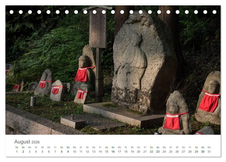 Produktbild: Japan - Orte der Stille (Tischkalender 2026 DIN A5 quer), CALVENDO Monatskalender