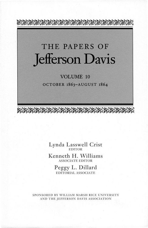Produktbild: The Papers of Jefferson Davis