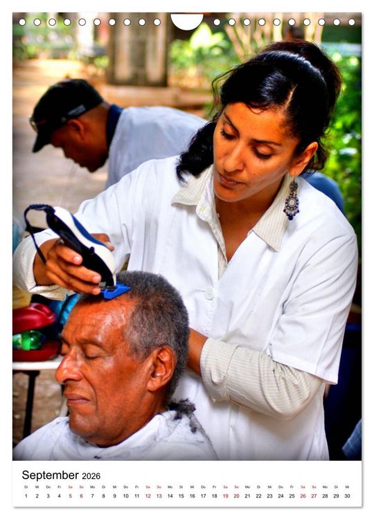 Produktbild: Cuba Coiffeur - Frisch frisiert in Havanna (Wandkalender 2026 DIN A4 hoch), CALVENDO Monatskalender