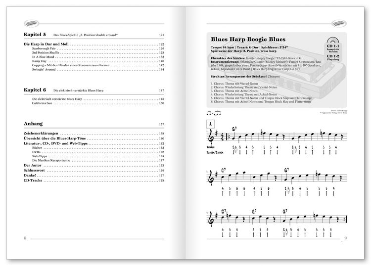 Produktbild: Dieter Kropp's Blues Harp Schule Bd. 2