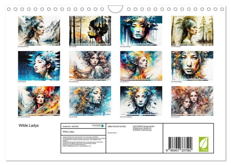 Produktbild: Wilde Ladys (Wandkalender 2026 DIN A4 quer), CALVENDO Monatskalender