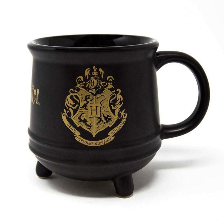 Produktbild: Harry Potter (farbenfrohes Wappen Hogwarts) Keramik-Kesseltasse