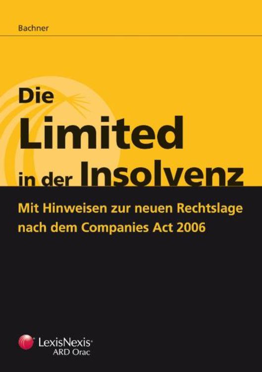 Bild vom Artikel Die Limited in der Insolvenz vom Autor Thomas Bachner